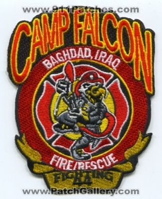 Camp Falcon Fire Rescue Department 44 (Iraq)
Scan By: PatchGallery.com
Keywords: dept. baghdad fighting company station