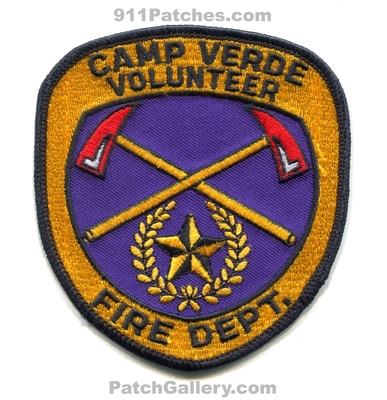 Camp Verde Volunteer Fire Department Patch (Arizona)
Scan By: PatchGallery.com
Keywords: vol. dept.