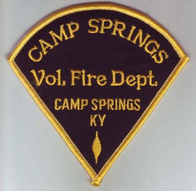 Camp Springs Vol Fire Dept (Kentucky)
Thanks to Dave Slade for this scan.
Keywords: volunteer department