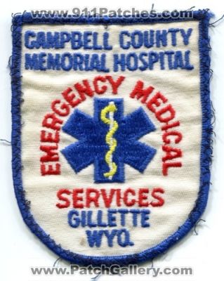 Campbell County Memorial Hospital Emergency Medical Services Gillette (Wyoming)
Scan By: PatchGallery.com
Keywords: ems wyo.
