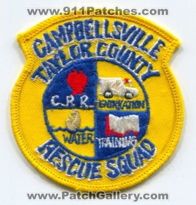 Campbellsville Taylor County Rescue Squad (Kentucky)
Scan By: PatchGallery.com
Keywords: co. ems cpr c.p.r. extrication water training