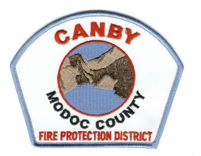 Canby Fire Protection District
Thanks to PaulsFirePatches.com for this scan.
Keywords: california modoc county