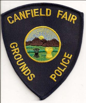 Canfield Fair Grounds Police
Thanks to EmblemAndPatchSales.com for this scan.
Keywords: ohio