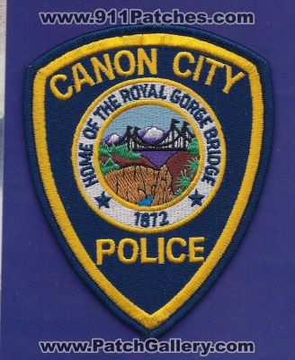 Canon City Police Department (Colorado)
Thanks to PaulsFirePatches.com for this scan.
Keywords: dept.