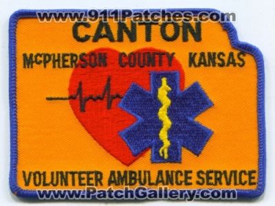 Canton Volunteer Ambulance Service (Kansas)
Scan By: PatchGallery.com
Keywords: ems mcpherson county