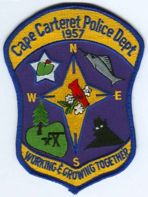 Cape Carteret Police Dept (North Carolina)
Scan By: PatchGallery.com
Keywords: department