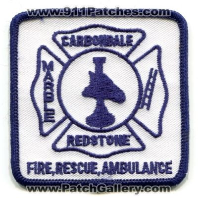Carbondale Marble Redstone Fire Rescue Ambulance Department Patch (Colorado)
Scan By: PatchGallery.com
Keywords: dept.