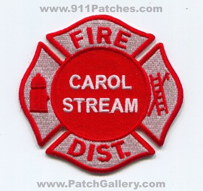 Carol Stream Fire District Patch (Illinois)
Scan By: PatchGallery.com
Keywords: dist. department dept.