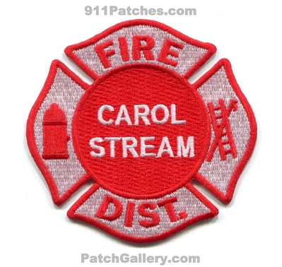 Carol Stream Fire District Patch (Illinois)
Scan By: PatchGallery.com
Keywords: dist. department dept.