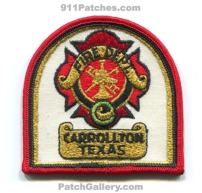 Carrollton Fire Department Patch (Texas)
Scan By: PatchGallery.com
Keywords: dept.