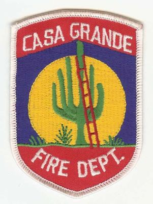 Casa Grande Fire Dept
Thanks to PaulsFirePatches.com for this scan.
Keywords: arizona department