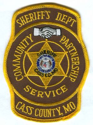 Cass County Sheriff's Dept (Missouri)
Scan By: PatchGallery.com
Keywords: sheriffs department