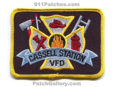 Cassell Station Volunteer Fire Department Patch (Ohio)
Scan By: PatchGallery.com
Keywords: vol. dept. vfd