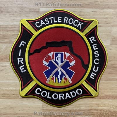 Castle Rock Fire Rescue Department Patch (Colorado) (Jacket Back Size)
[b]Picture From: Our Collection[/b]
[b]Patch Made By: 911Patches.com[/b]
Keywords: dept. crfd c.r.f.d.