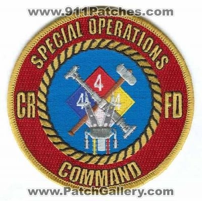 Castle Rock Fire and Rescue Department Special Operations Command Patch (Colorado)
[b]Scan From: Our Collection[/b]
(Confirmed)
www.castlerockfirefighters.org
www.crgov.com/fire
Keywords: dept. crfd & soc hazmat haz-mat company station