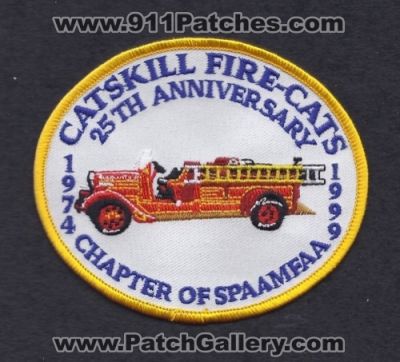 Catskill Fire Cats 25th Anniversary SPAAMFAA (New York)
Thanks to Paul Howard for this scan.
Keywords: fire-cats chapter of society for the preservation and & appreciation of antique motor fire apparatus in america