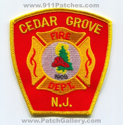 Cedar Grove Fire Department Patch (New Jersey)
Scan By: PatchGallery.com
Keywords: dept. n.j. 1908