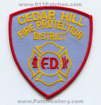 Cedar Hill Fire Protection District Patch (Missouri)
Scan By: PatchGallery.com
Keywords: prot. dist. fpd department dept. f.d. fd