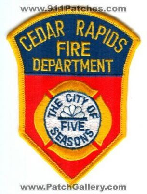 Cedar Rapids Fire Department (Iowa)
Scan By: PatchGallery.com
Keywords: dept.