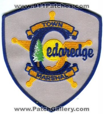 Cedaredge Marshal (Colorado)
Scan By: PatchGallery.com
Keywords: town