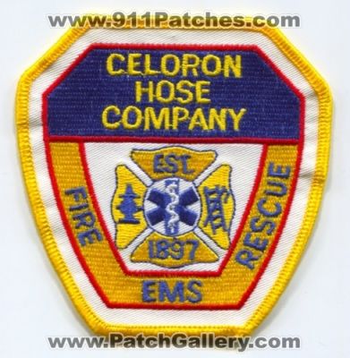 Celoron Hose Company Fire Rescue EMS Department (New York)
Scan By: PatchGallery.com
Keywords: co. dept.