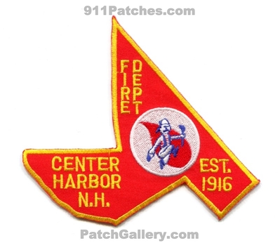 Center Harbor Fire Department Patch (New Hampshire)
Scan By: PatchGallery.com
Keywords: dept. est. 1916 n.h. nh