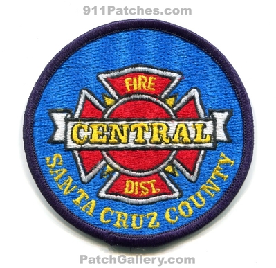 Central Fire District Santa Cruz County Patch (California)
Scan By: PatchGallery.com
Keywords: dist. co. department dept.