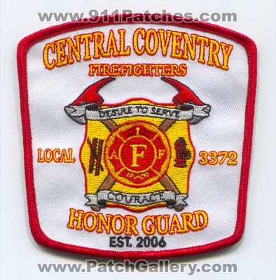Central Coventry Firefighters Honor Guard IAFF Local 3372 Patch (Rhode Island)
Scan By: PatchGallery.com
Keywords: i.a.f.f. union fire department dept.