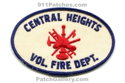 Central Heights Volunteer Fire Department Patch (Arizona)
Scan By: PatchGallery.com
Keywords: vol. dept.