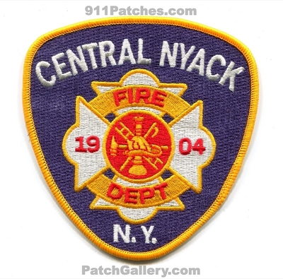 Central Nyack Fire Department Patch (New York)
Scan By: PatchGallery.com
Keywords: dept. 1904