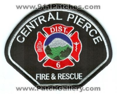 Central Pierce Fire and Rescue District 6 Patch (Washington)
Scan By: PatchGallery.com
Keywords: county co. & dist. number no. #6 department dept.