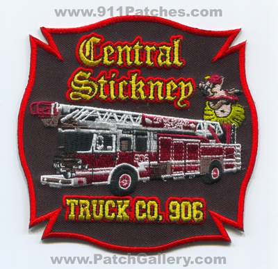 Central Stickney Fire Department Truck Company 906 Patch (Illinois)
Scan By: PatchGallery.com
Keywords: dept. co. station