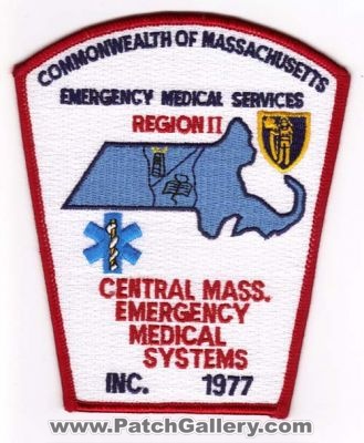 Central Massachusetts Emergency Medical Systems Region 11
Thanks to Michael J Barnes for this scan.
Keywords: ems commonwealth of services