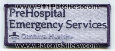 Centura Health PreHospital Emergency Services Patch (Colorado)
[b]Scan From: Our Collection[/b]
[b]Patch Made By: 911Patches.com[/b]
Keywords: ems