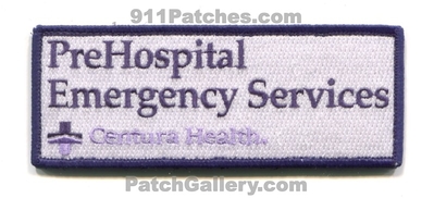 Centura Health PreHospital Emergency Services Patch (Colorado)
[b]Scan From: Our Collection[/b]
[b]Patch Made By: 911Patches.com[/b]
Keywords: ems