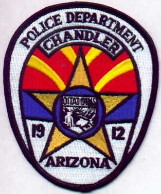 Chandler Police Department
Thanks to EmblemAndPatchSales.com for this scan.
Keywords: arizona