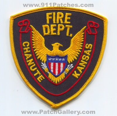 Chanute Fire Department Patch (Kansas)
Scan By: PatchGallery.com
Keywords: dept.