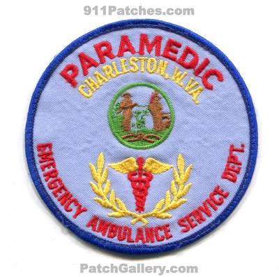 Charleston Emergency Ambulance Service Department Paramedic Patch (West Virginia)
Scan By: PatchGallery.com
Keywords: dept. ems