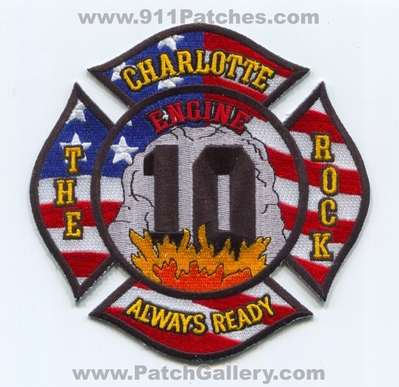 Charlotte Fire Department Engine 10 Patch (North Carolina)
Scan By: PatchGallery.com
Keywords: Dept. Company Co. Station The Rock - Always Ready