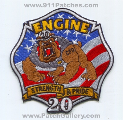 Charlotte Fire Department Engine 20 Patch (North Carolina)
Scan By: PatchGallery.com
Keywords: dept. cfd c.f.d. company co. station strength & and pride bulldog