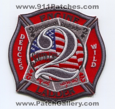Charlotte Fire Department Station 2 Patch (North Carolina)
Scan By: PatchGallery.com
Keywords: dept. company co. engine ladder deuces wild