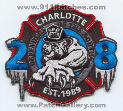 Charlotte Fire Department Station 28 Patch (North Carolina)
Scan By: PatchGallery.com
Keywords: Dept. CFD Company Co. Defenders of the North