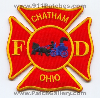 Chatham Fire Department Patch (Ohio)
Scan By: PatchGallery.com
Keywords: dept. fd