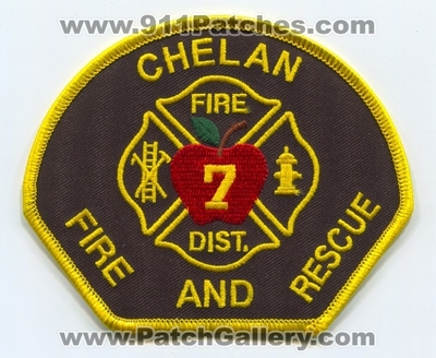 Chelan County Fire District 7 Patch (Washington)
Scan By: PatchGallery.com
Keywords: co. dist. number no. #7 and rescue department dept.