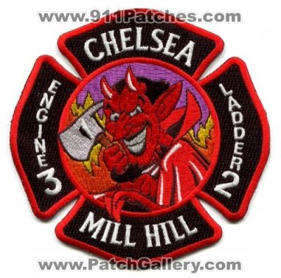 Chelsea Fire Department Engine 3 Ladder 2 (Massachusetts)
Scan By: PatchGallery.com
Keywords: dept. mill hill
