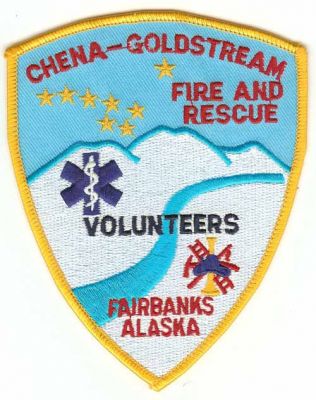 Chena-Goldstream Fire and Rescue
Thanks to PaulsFirePatches.com for this scan.
Keywords: alaska volunteers fairbanks