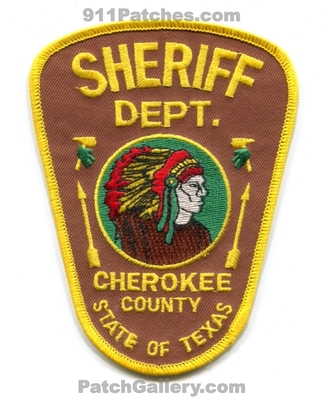 Cherokee County Sheriffs Department Patch (Texas)
Scan By: PatchGallery.com
Keywords: co. dept. office