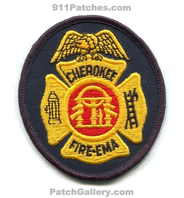 Cherokee County Fire Department Emergency Management Agency EMA Patch (Georgia)
Scan By: PatchGallery.com
Keywords: co. dept.