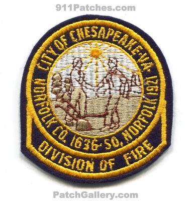 Chesapeake Division of Fire Department Patch (Virginia)
Scan By: PatchGallery.com
Keywords: city of div. dept.