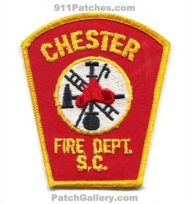 Chester Fire Department Patch (South Carolina)
Scan By: PatchGallery.com
Keywords: dept.